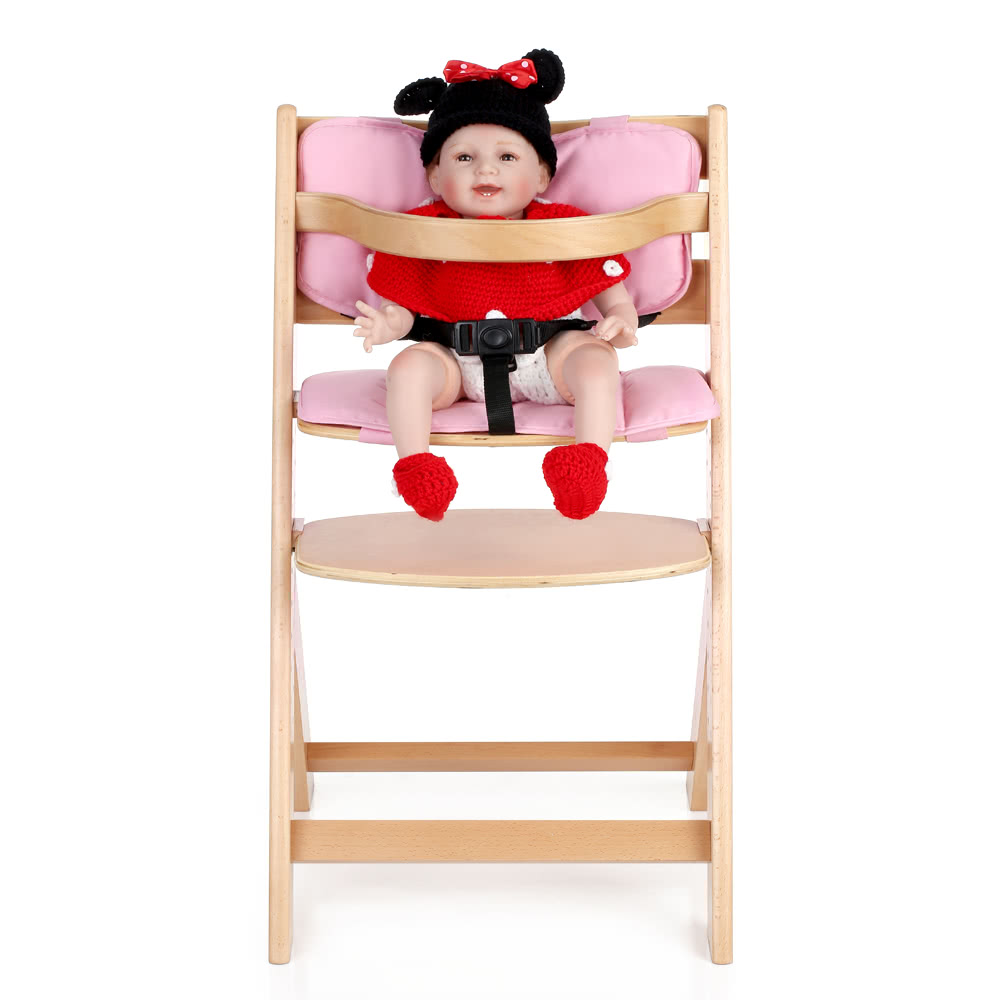 Ikayaa bambino bambino di legno alta sedia con lammortizzatore ... Seggioloni per bambini in legno
