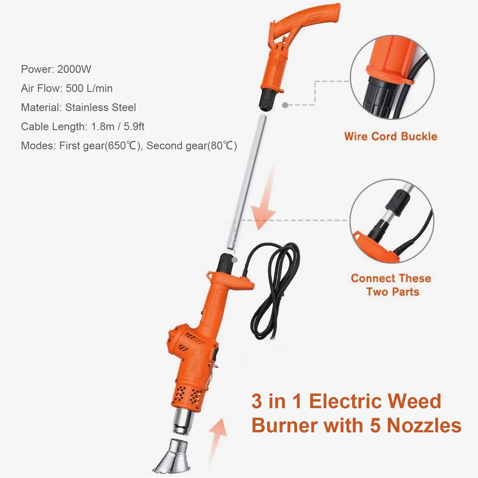 3 in 1 Electric Weed Burner