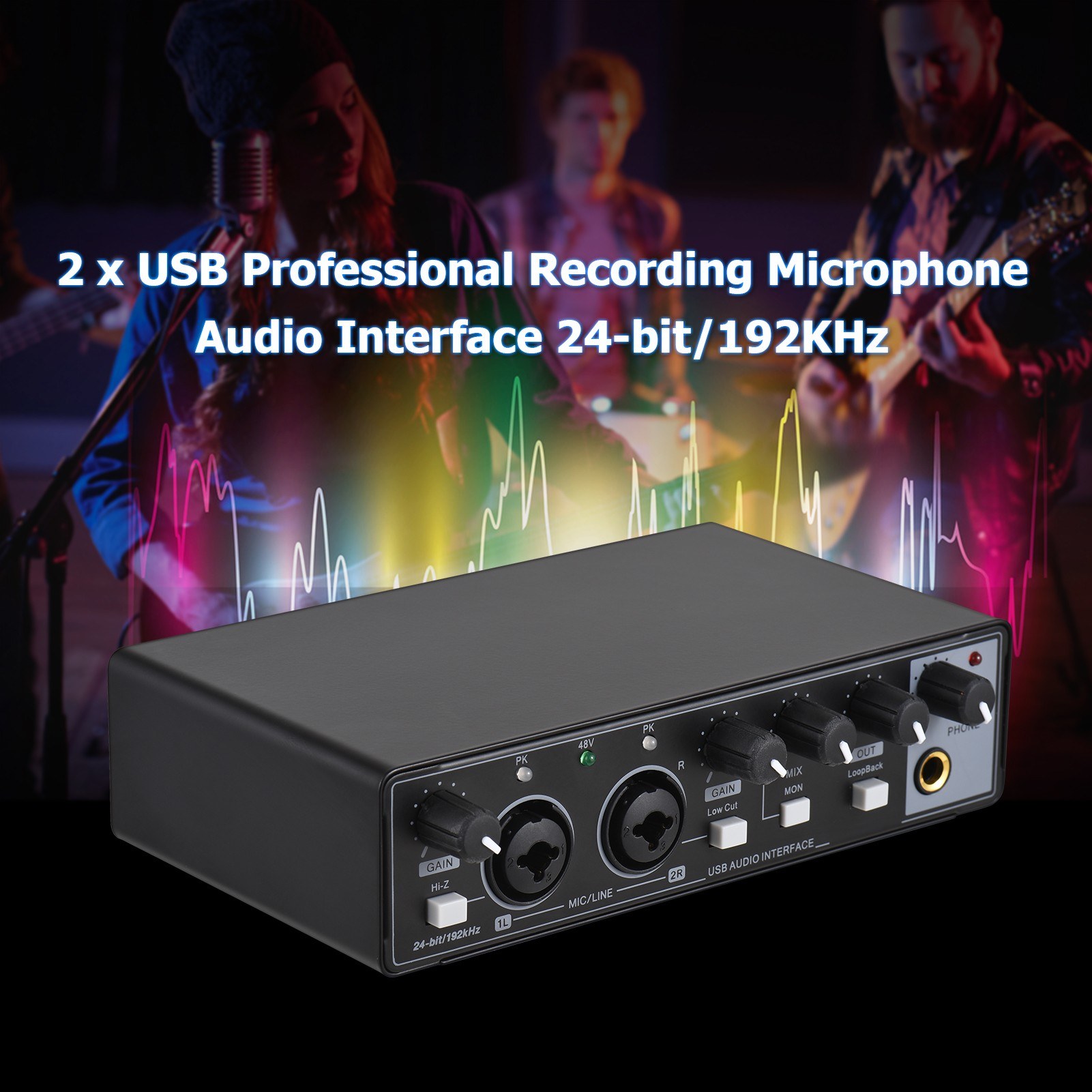 MD22 Professional Recording Microphone Audio Interface