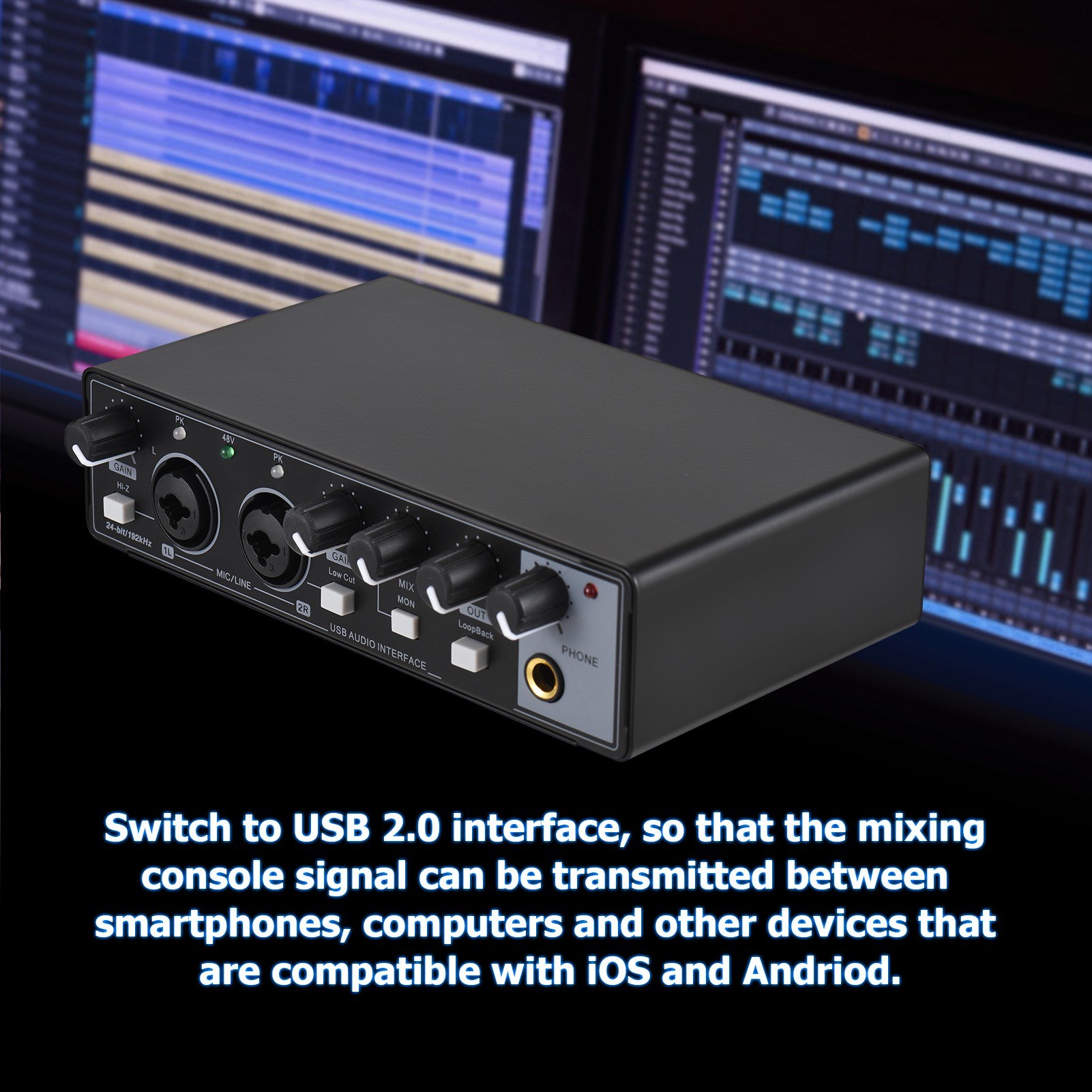 MD22 Professional Recording Microphone Audio Interface