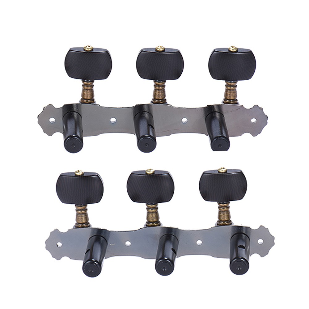 Alice 2 Pcs (L&R) Classical Guitar Tuning Peg Bronze Plated Acoustic Guitar Machine Heads 1 : 16 Tuning Keys Knobs String Tuners (AOS-022V3P)