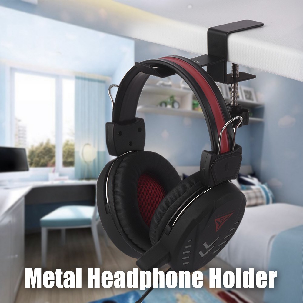 Alctron Mas007 Metal Headset Headphone Holder Hook Hanger Desk Mount Stand For Us 10 55 Black Tomtop