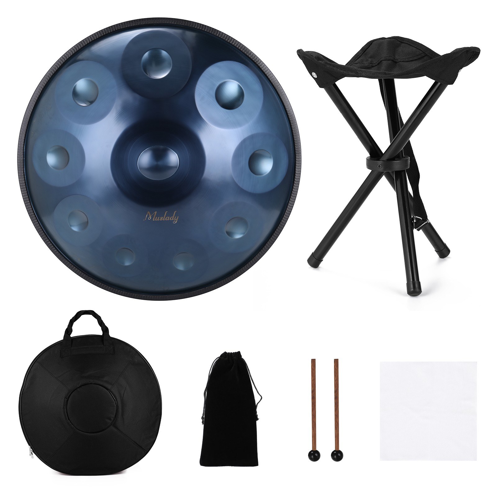 Cafago - 69% OFF MUSLADY Performance Sound Healing Handpan Musical Instrument Gift with Drum Bag,free shipping+$540.75