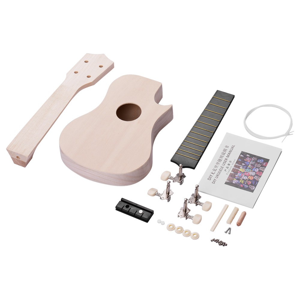tomtop.com - 63% OFF 21 Inch Unfinished DIY Ukulele Ukelele Uke Kit, Limited Offers $17.99
