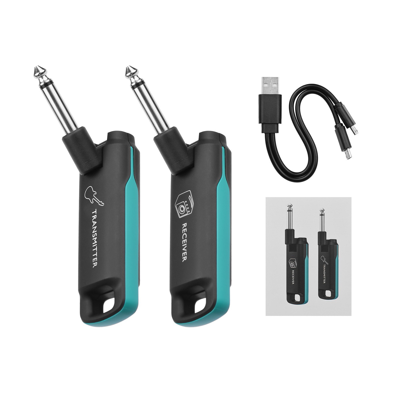 SWIFF WS70 UHF Guitar Transmitter Receiver Set Mini Digital Wireless