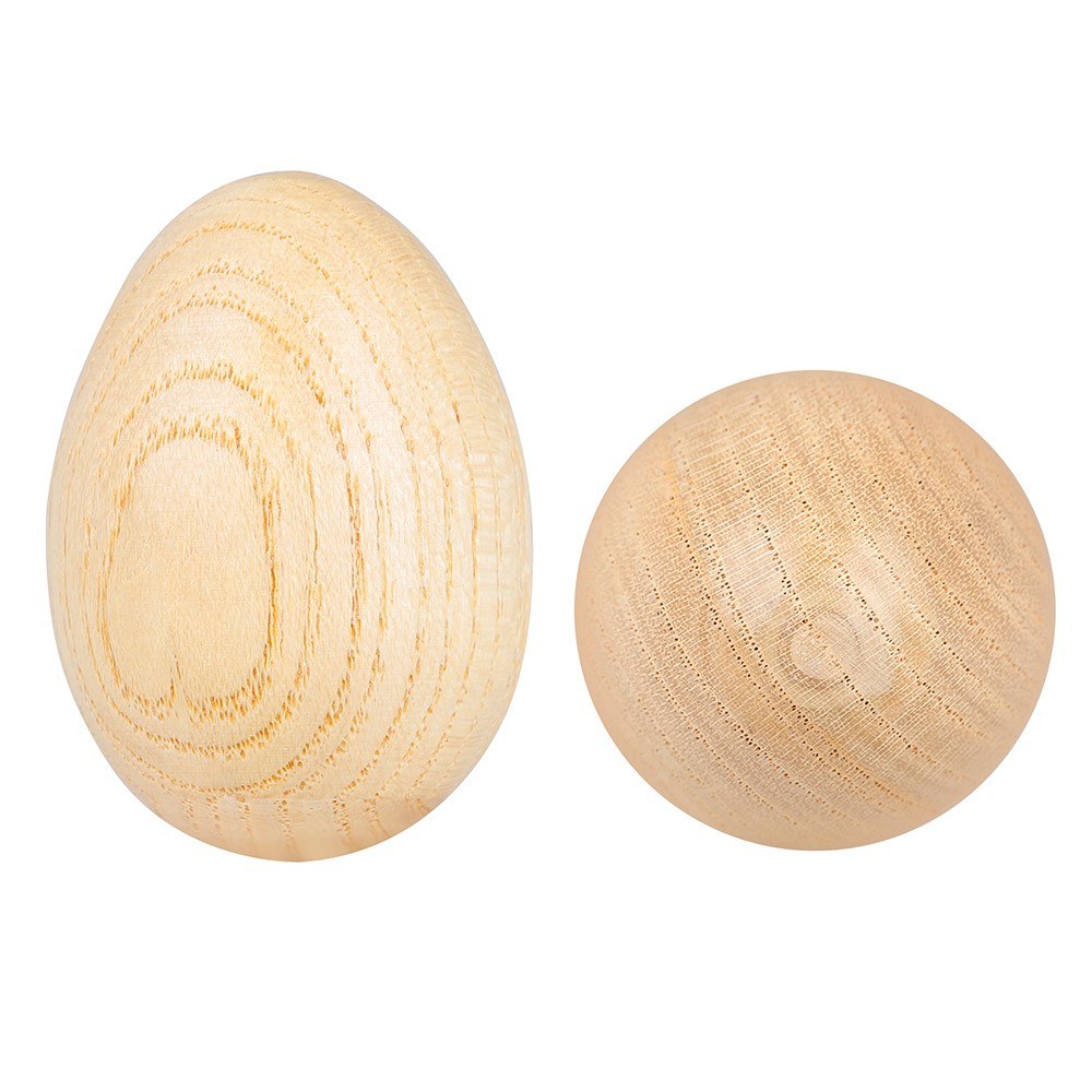 Wooden Maracas Egg Shakers Musical Percussion Instrument Eggs 2pcs