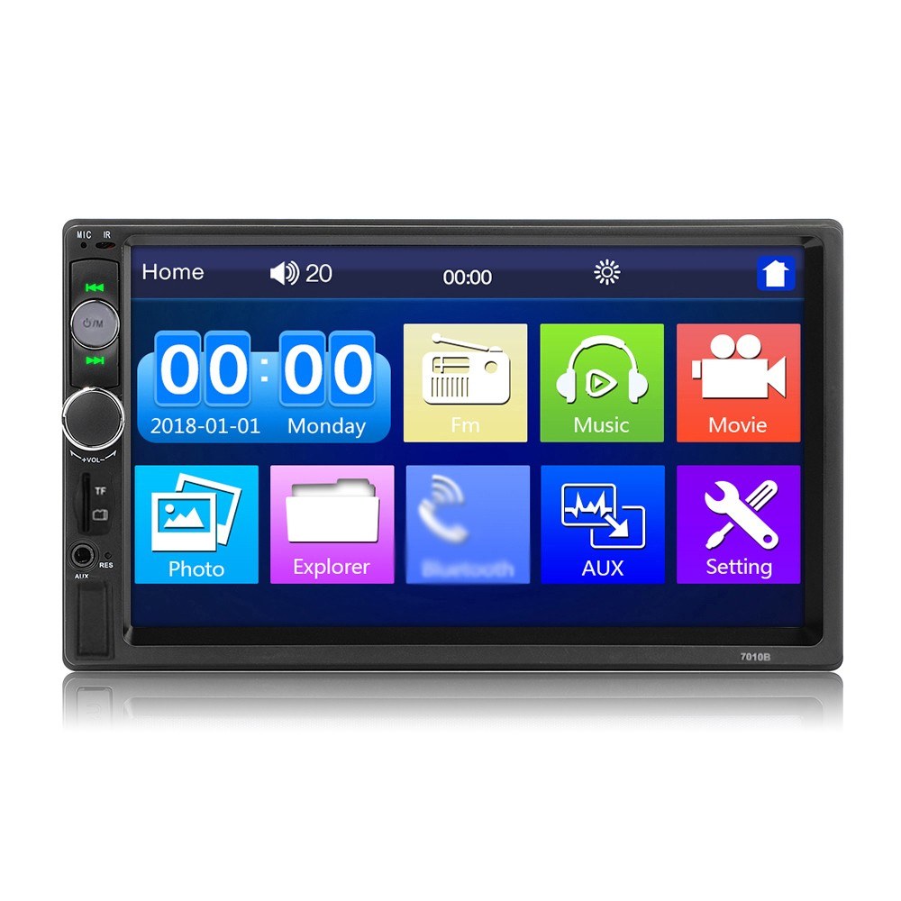 Tomtop - 56% OFF 7-inch Double Din Car Stereo Receiver, Free Shipping $49.99