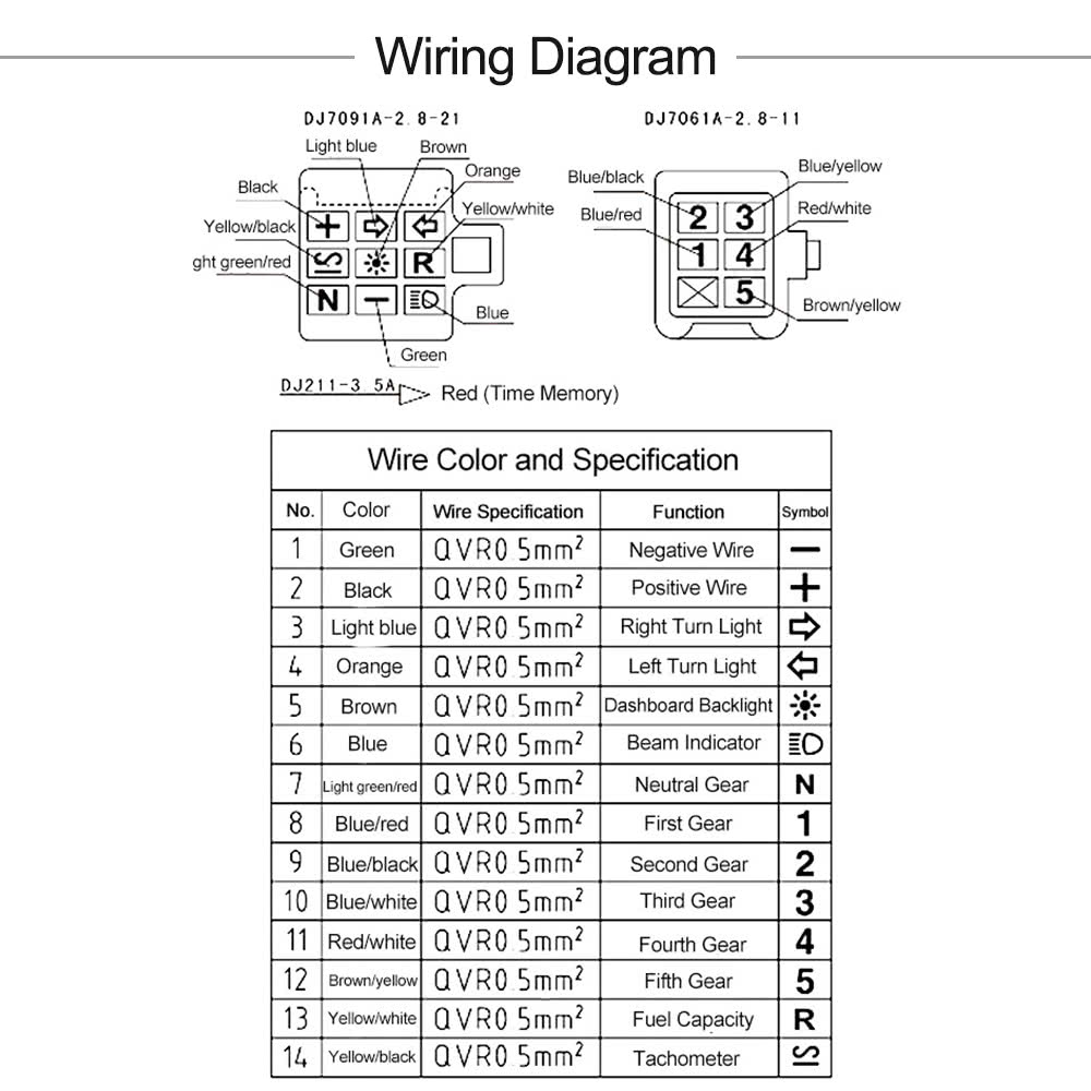 LCD Digital Backlight Motorcycle Odometer Speedometer ...