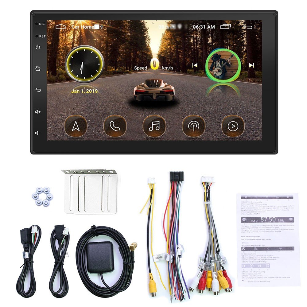 Tomtop - 55% OFF 7 Inch HD Car MP5 Player Double Din 2 Din Car Stereo BT WiFi Touchscreen Monitor, $76.99 (Inclusive of VAT)