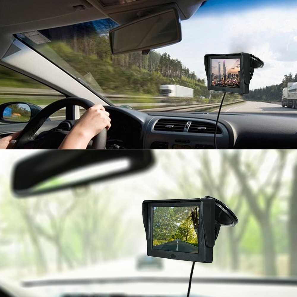 4.3 Inch TFT Color Display Sun Visor Car LCD Monitor Dashboard Screen