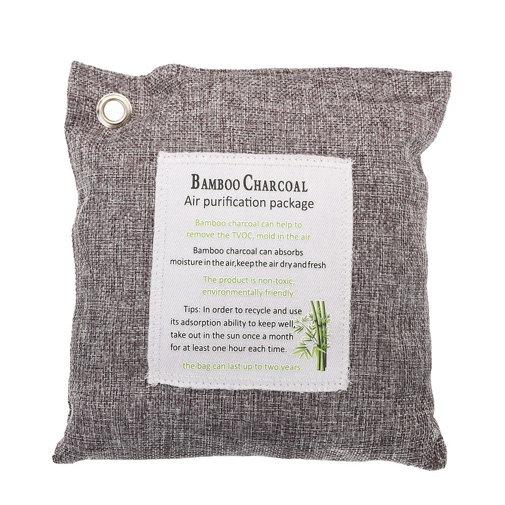 Air Purifying Bag 500-Grams Natural Odor Bamboo Charcoal Eliminator