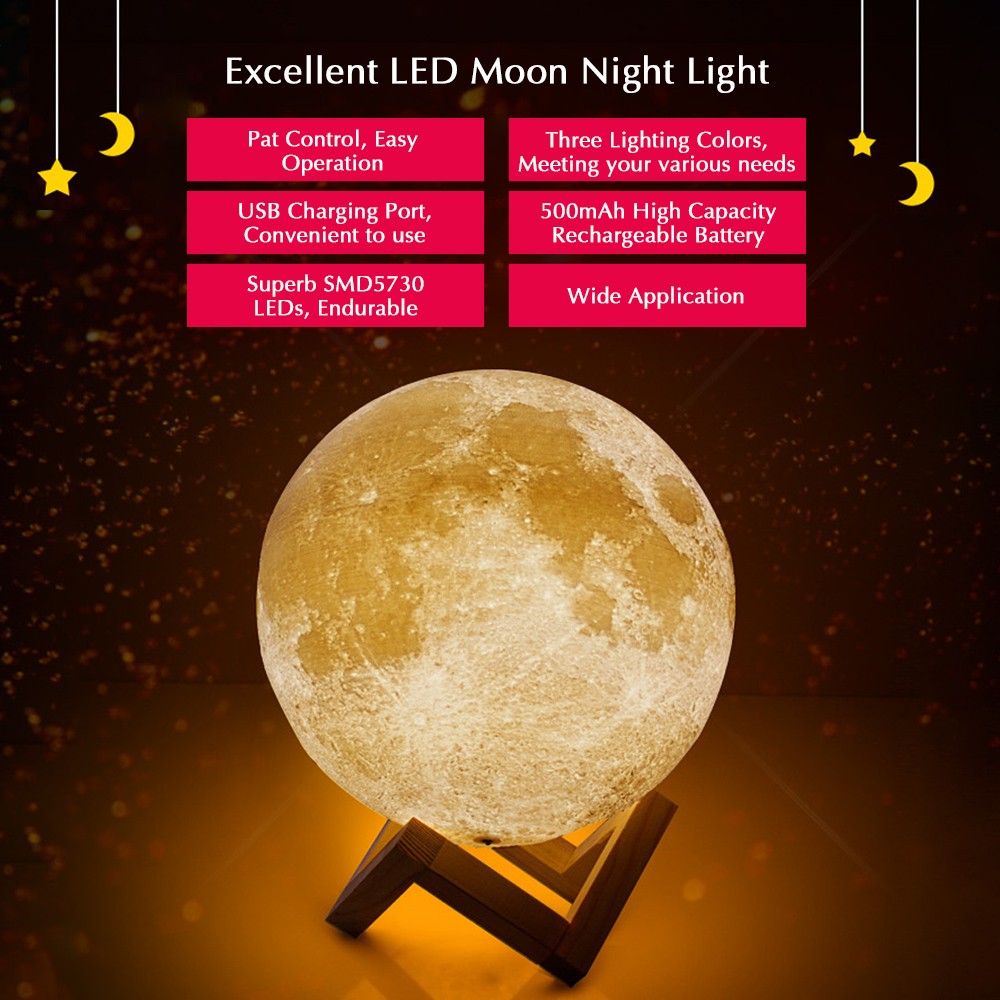Led Moon Light Night Lamp Smd5730 With Usb Charging Port S Led Moon Light Night Lamp Smd5730 With Usb Charging Port S 8 Cm Tomtop