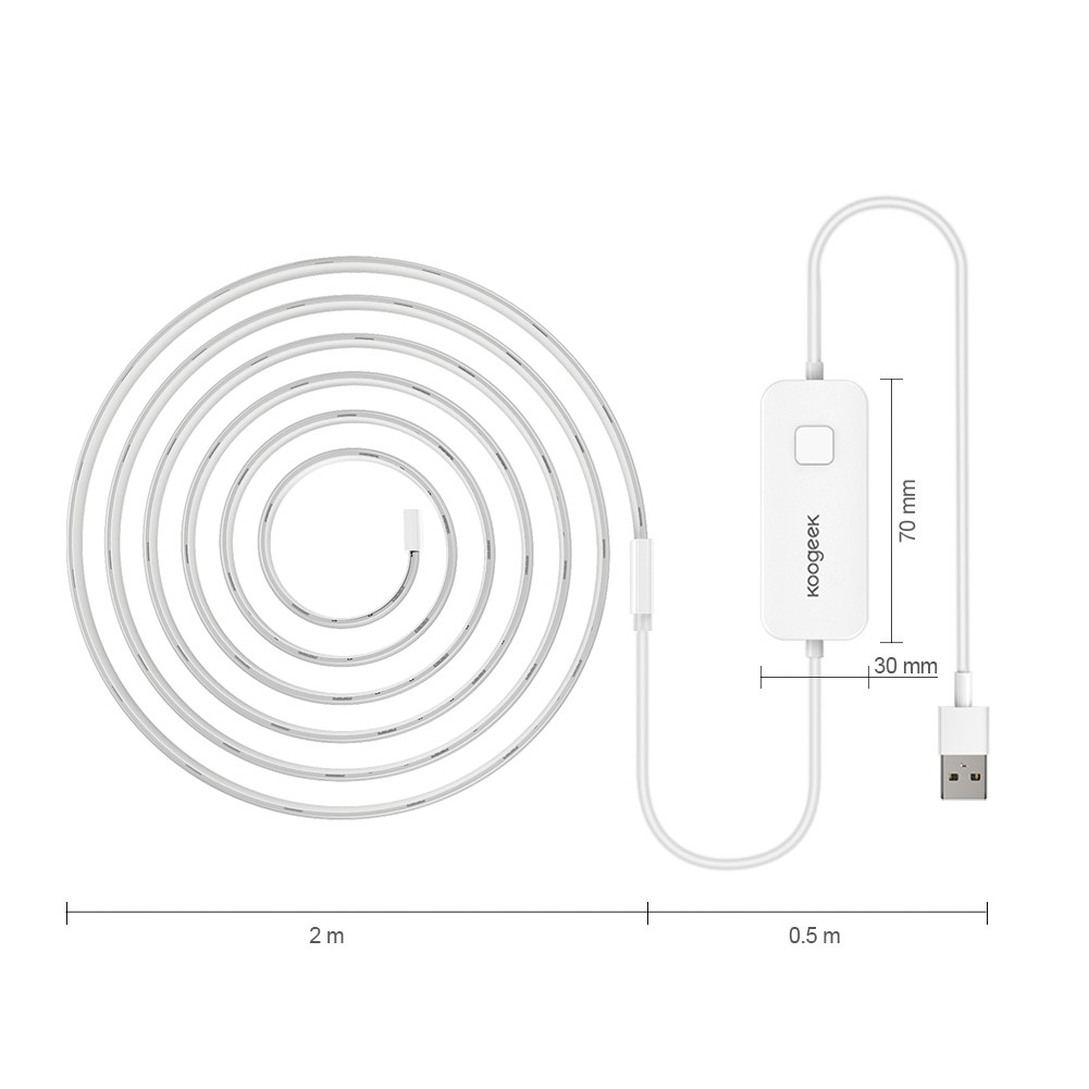 Perle Mundskyl På hovedet af Wi-Fi Enabled Smart LED Light Strip - Koogeek.com