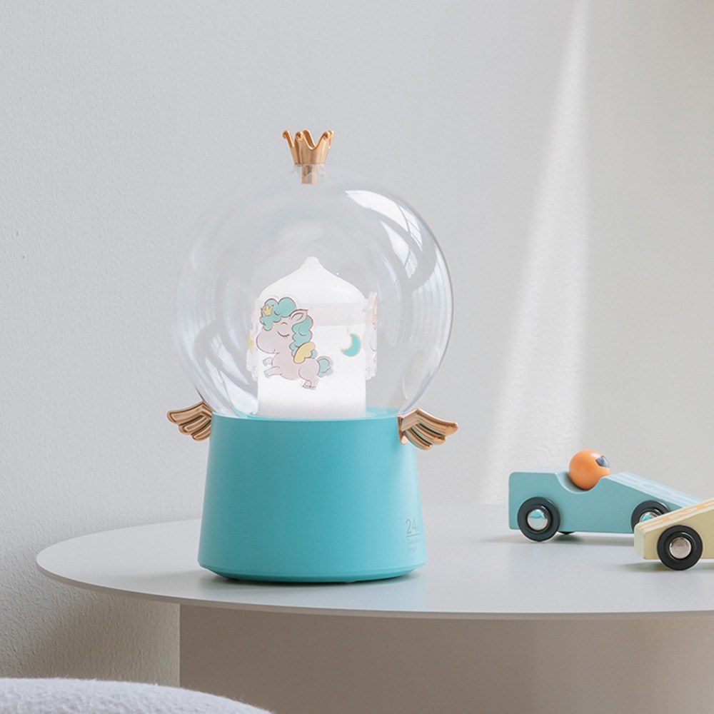 Led Night Light Music Box Children Bedroom Dreamy Music Crystal Ball