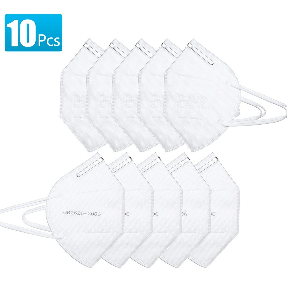 10 Pcs FFP2 Face Mask 4 Layers KN95 Masks 95 Filtration Disposable