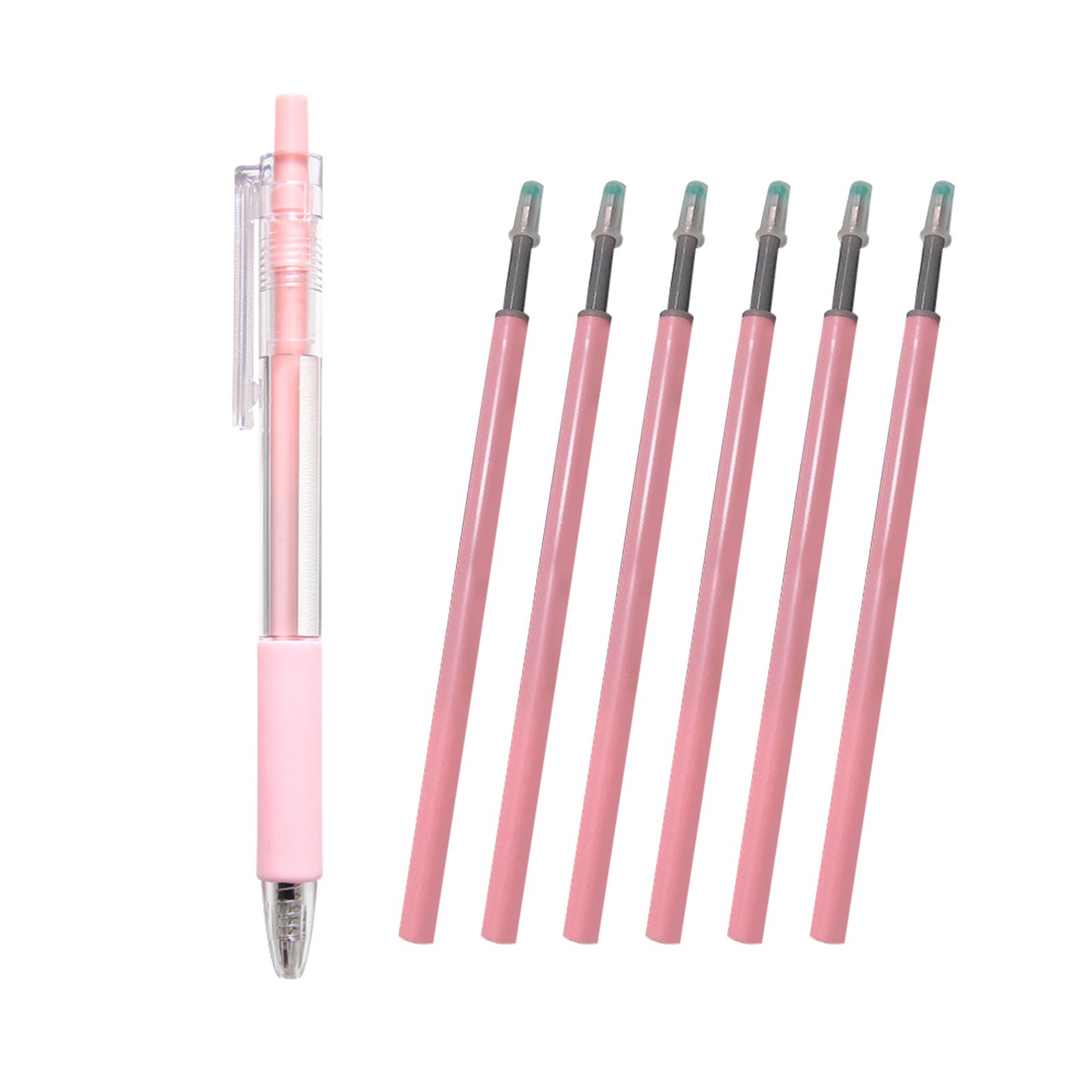 1pc Refillable & Retractable Gel Ink Pens 0.5mm Black Ink Gel Pen with