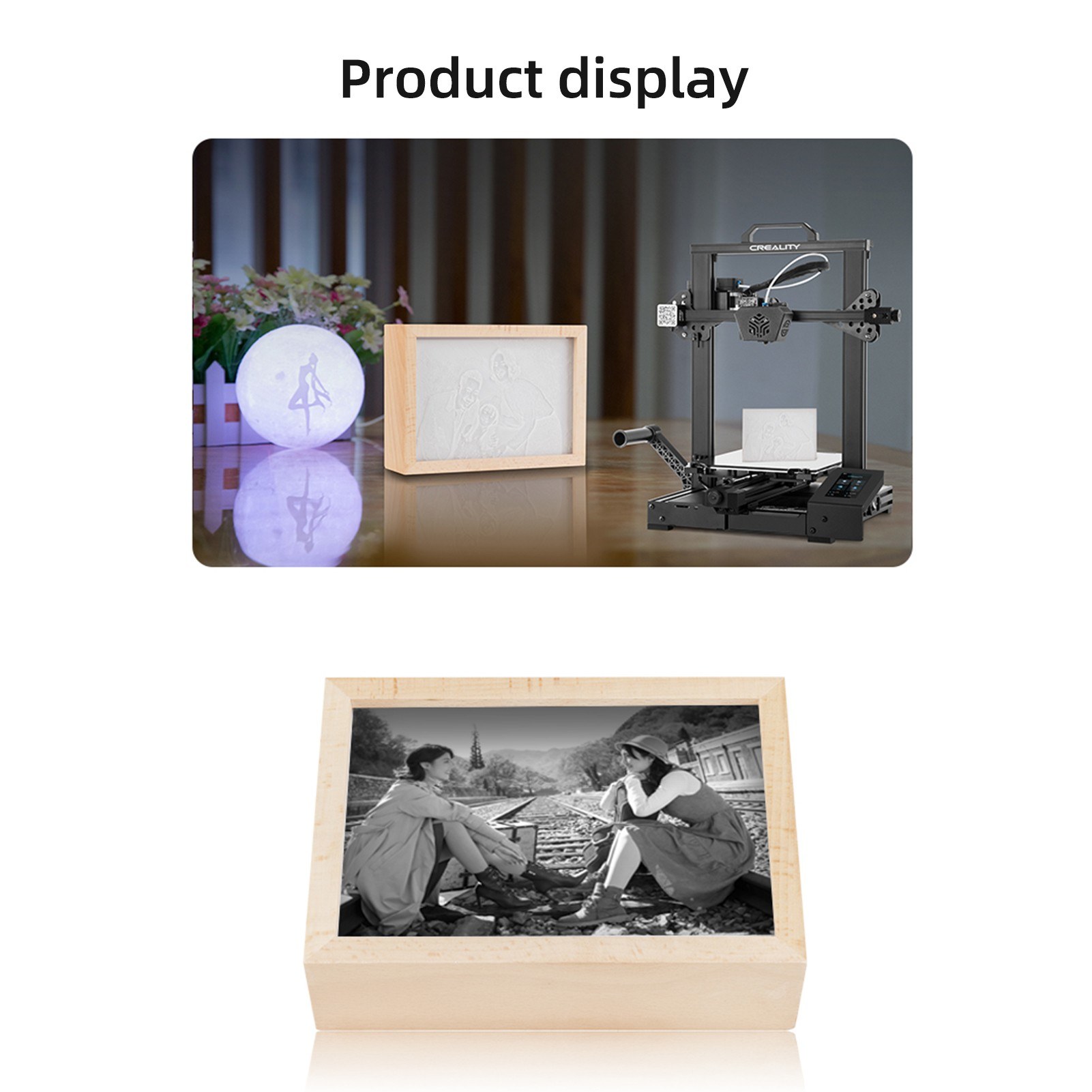 Marco De Fotos Led 3d Impreso En Relieve Creality Marco De Fotos Led 3d Impreso En Relieve Creality