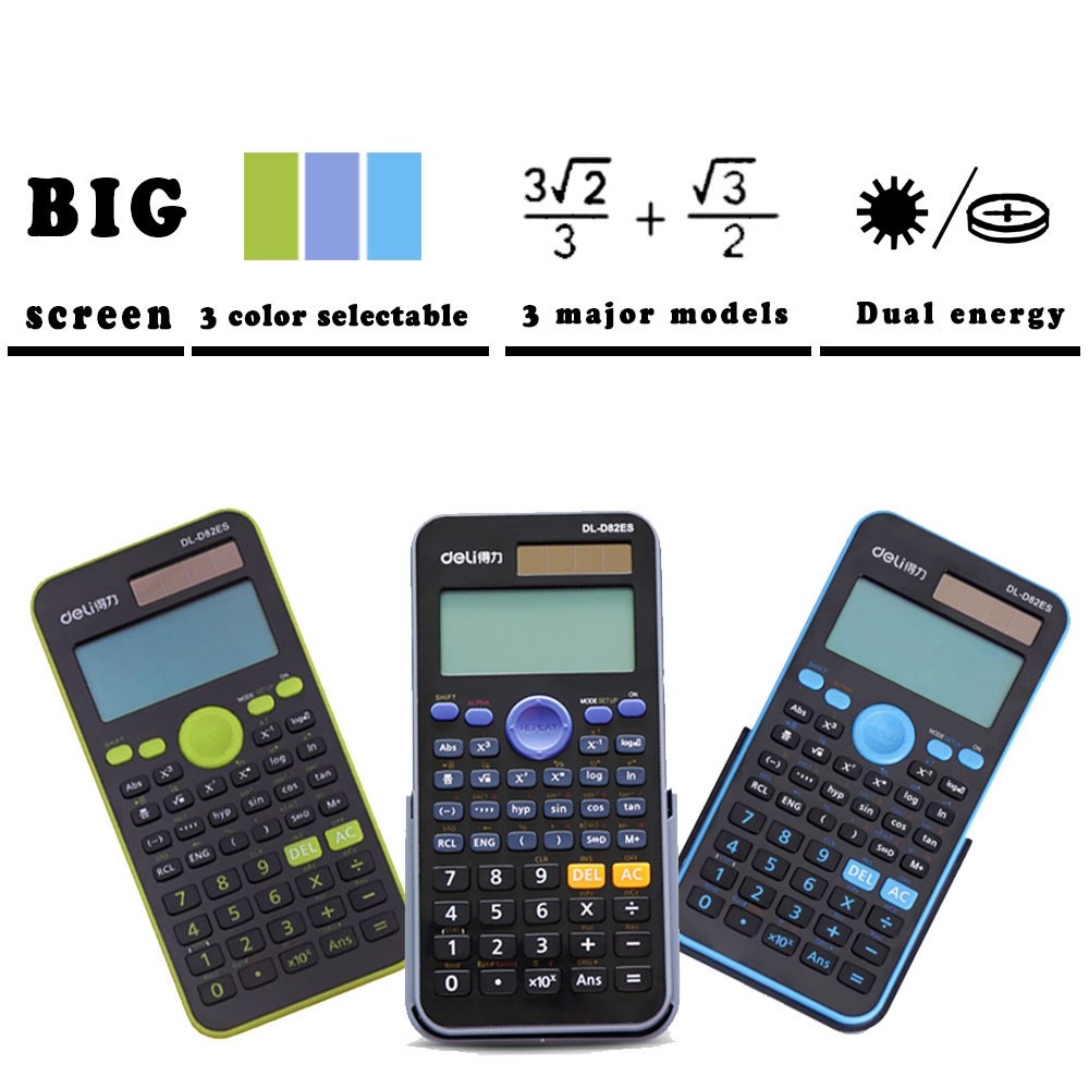 Scientific Function Calculus Calculator Middle School Students Test Colorful Computer Sales