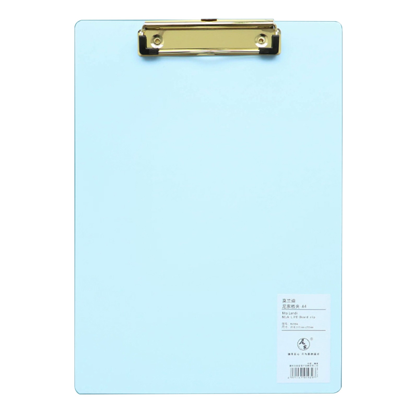 A4 Plastic Clipboard Hardboard Writing Pad Profile Clip with Hanging Hole for Students School Office