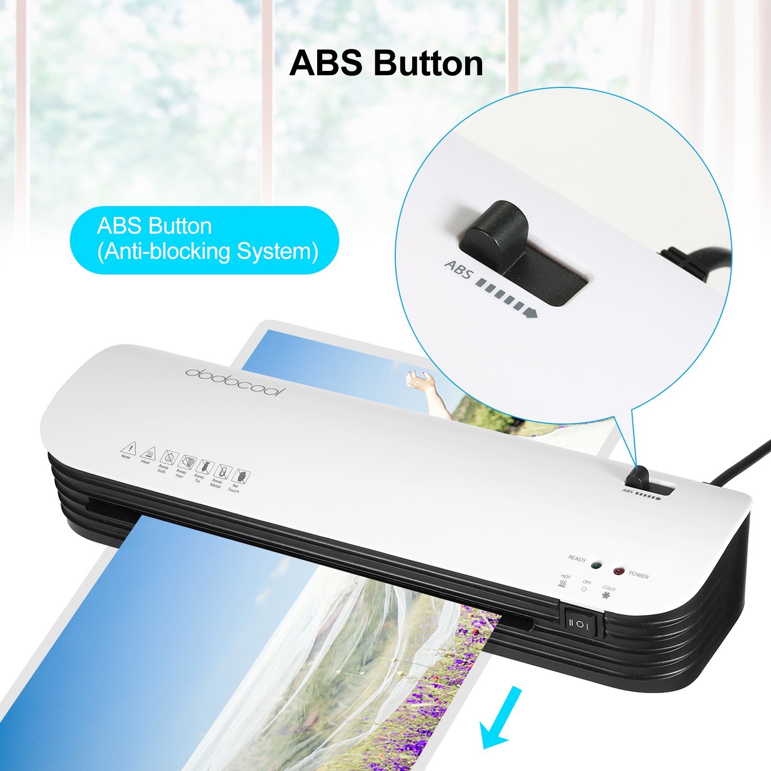 dodocool SL299 Laminator Machine Set A4 Size Hot and Cold Lamination 2