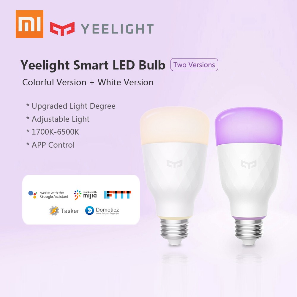 Xiaomi Yeelight Smart LED Bulb Colorful 800 lumens 10W E27 Lemon Smart Bulb Lamp