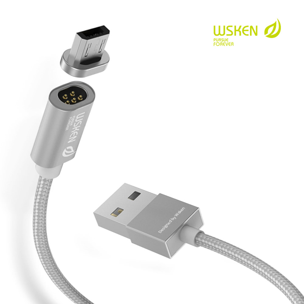 Original WSKEN X-Cable Mini 1 Metal Magnetic Micro USB Charging Cable