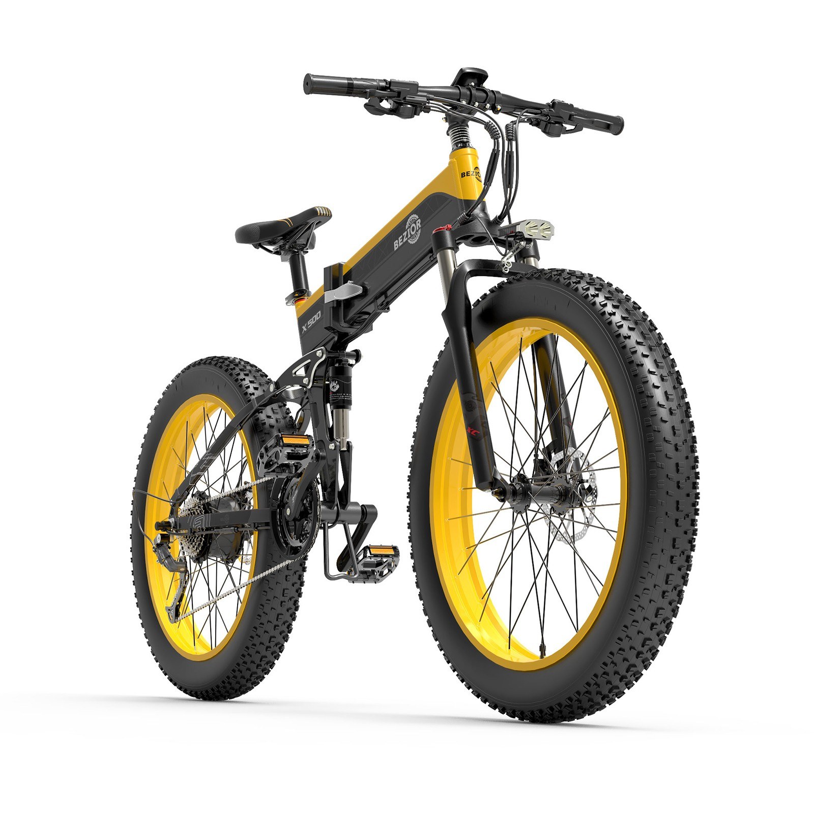 Cafago - 51% OFF BEZIOR X500 Foldable Portable Electric Mountain Bike for Adults,free shipping+$1458.23