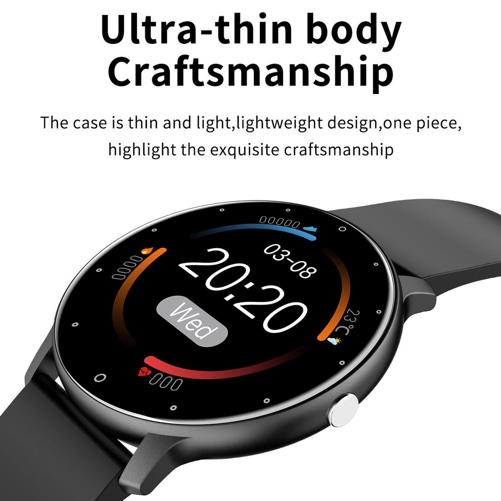 ZL02 Smart Bracelet Sports Watch 1.28 polegadas IPS FullTouch Screen