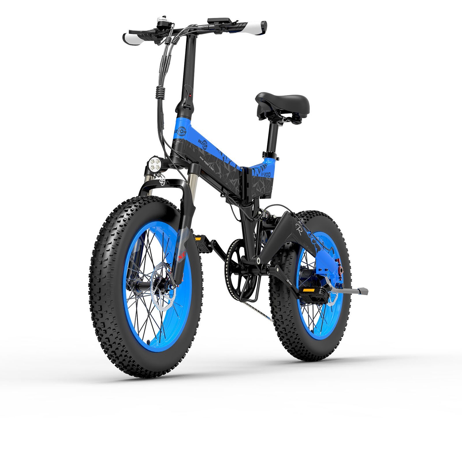 Cafago - 51% OFF BEZIOR XF200 20” Wheel Foldable Electric Snowmobile Portable E-Bike Moped Bicycle,free shipping+$1562.39