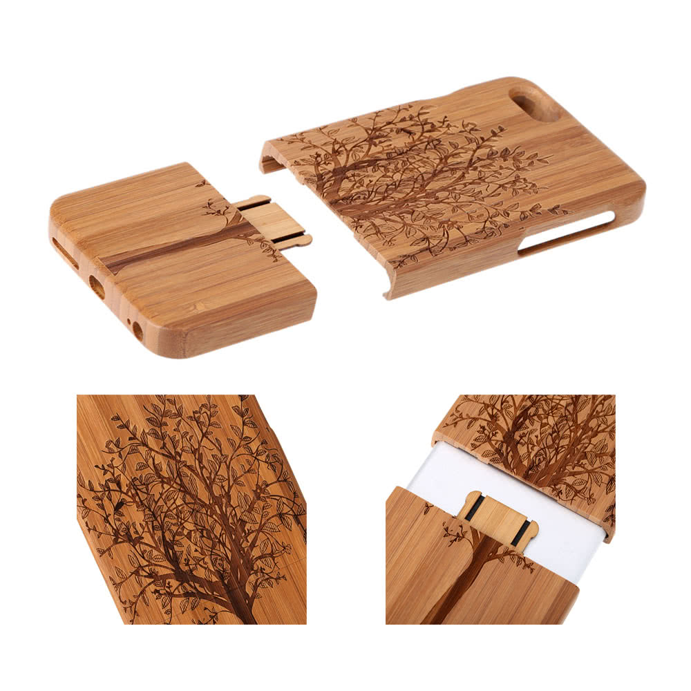 Bamboo Protective Case Back Cover