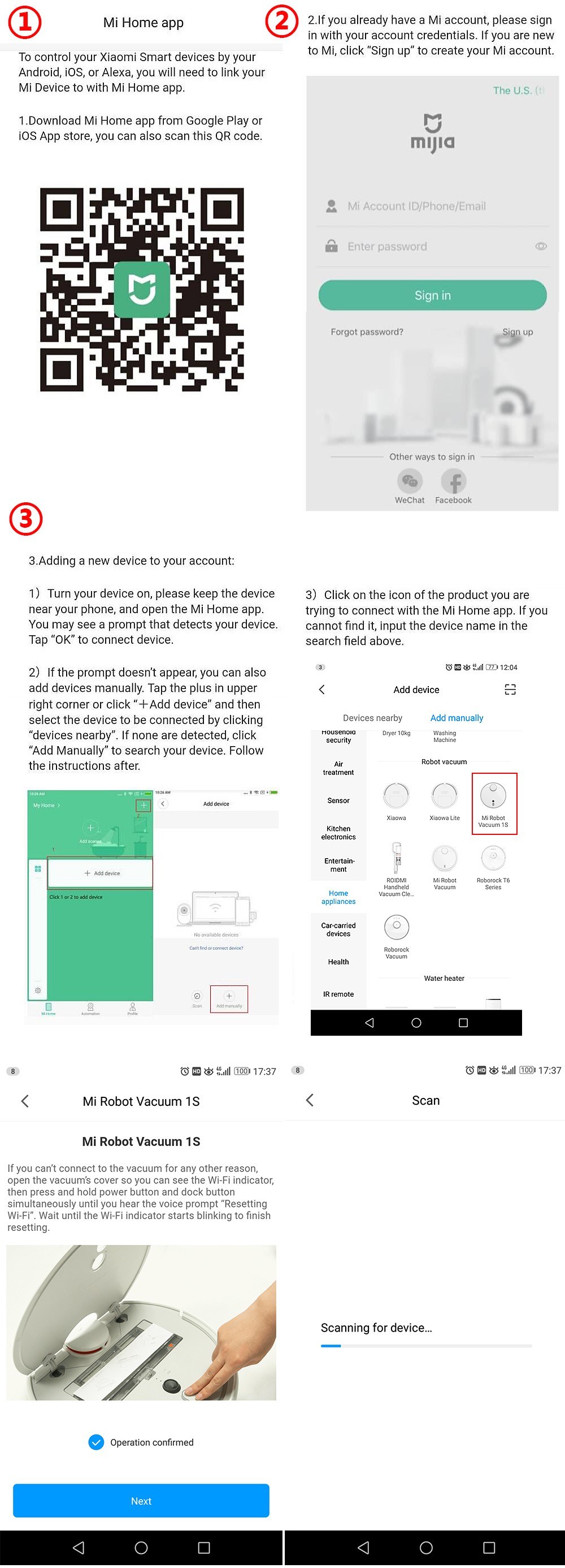 xiaomi mi robot google home
