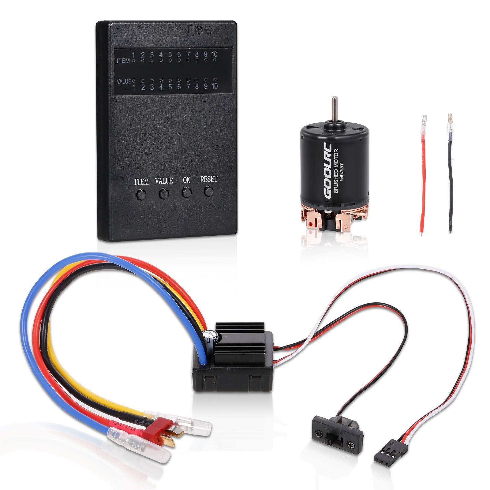 80A Waterproof ESC For 1/10 RC Crawlers (2-3S LiPo Compatible)