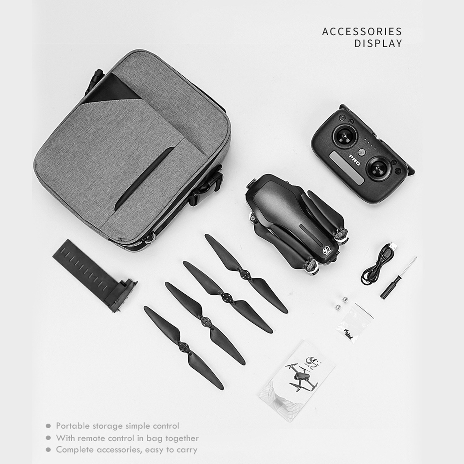 CSJ X7 Pro2 5G Wifi FPV GPS 4K Camera RC Drone 3axis Gimbal with Bag