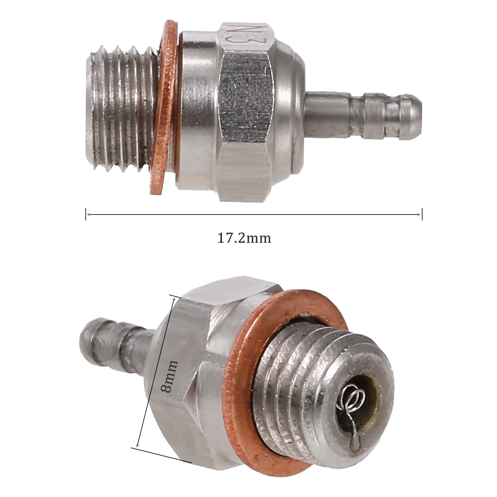 5PCS N4 Steel Plugs Glow Plug RC Engine Parts for Engines RC Truck