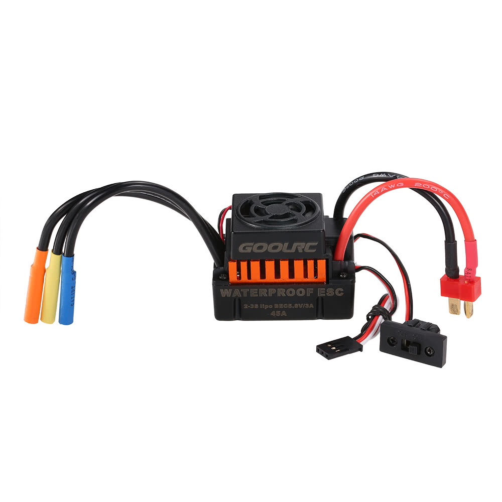 GoolRC Waterproof 45A Brushless ESC Electric Speed Controller