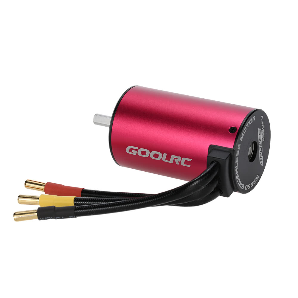 Original GoolRC S3660 3300KV 4 Poles Brushless Sensorless Motor for 1/10 RC Car Truck