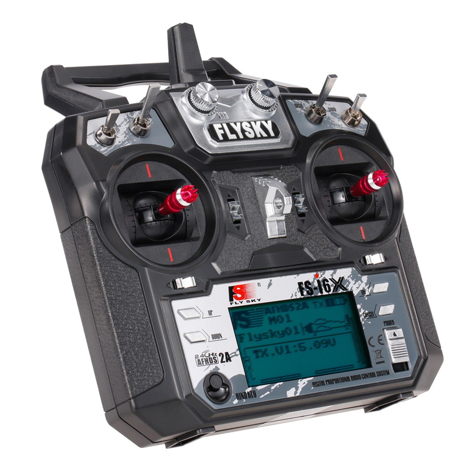 Flysky FS-i6X 2.4GHz 10CH AFHDS 2A RC Transmitter with FS-iA10B Receiver for RC Drone Airplane Helicopter