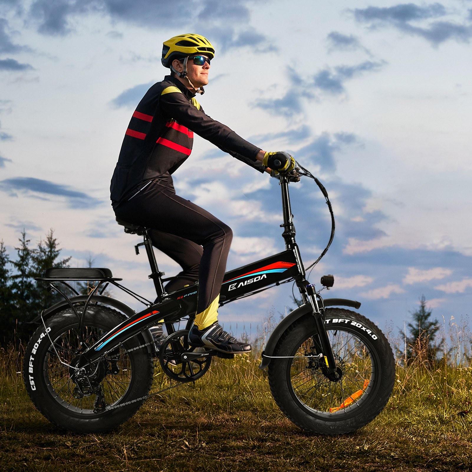 KAISDA K2P PRO Foldable 20'' x 4.0 Fat Tire Electric Bicycle Electric