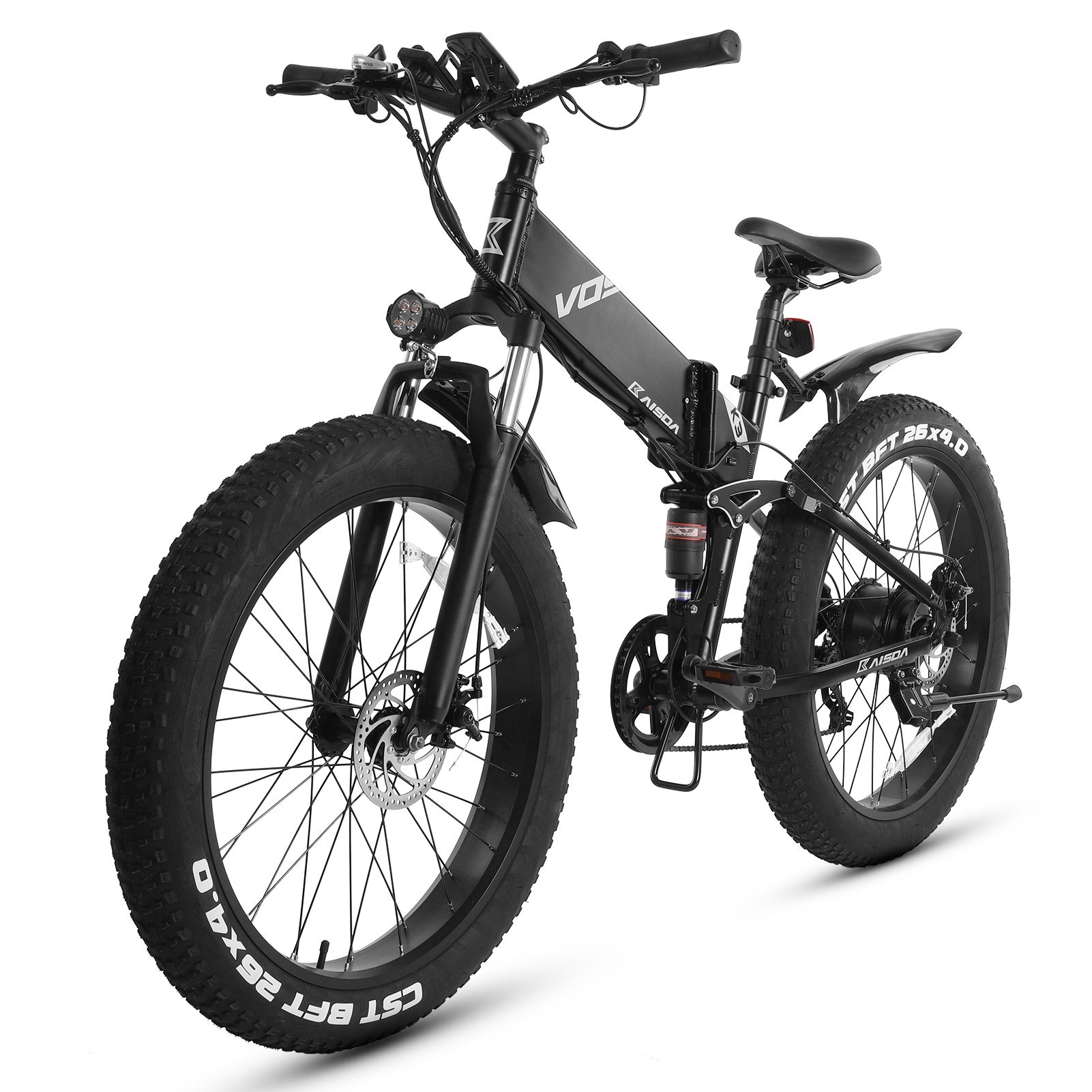 Cafago - 28% OFF KAISDA K3 26Inch 500W Folding Electric Mountain Bike
