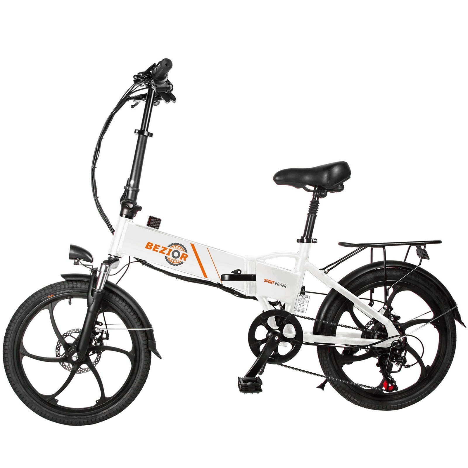 cafago.com - 16% OFF BEZIOR M20 350W 20 Inch Folding Power Assist Electric Bike,free shipping+$825.23