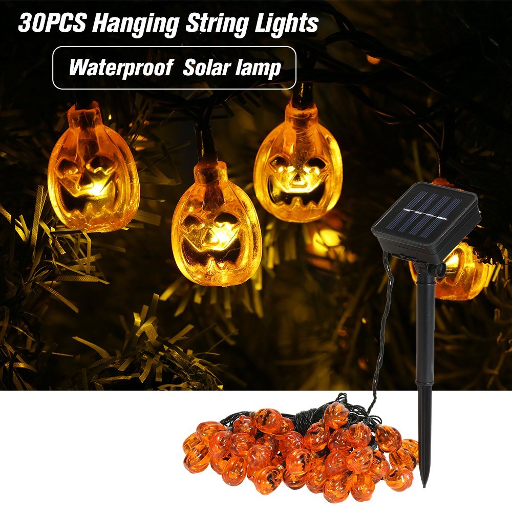 Halloween Pumpkin String Lights Solar Led String Lamps Halloween Pumpkin String Lights Solar Led String Lamps