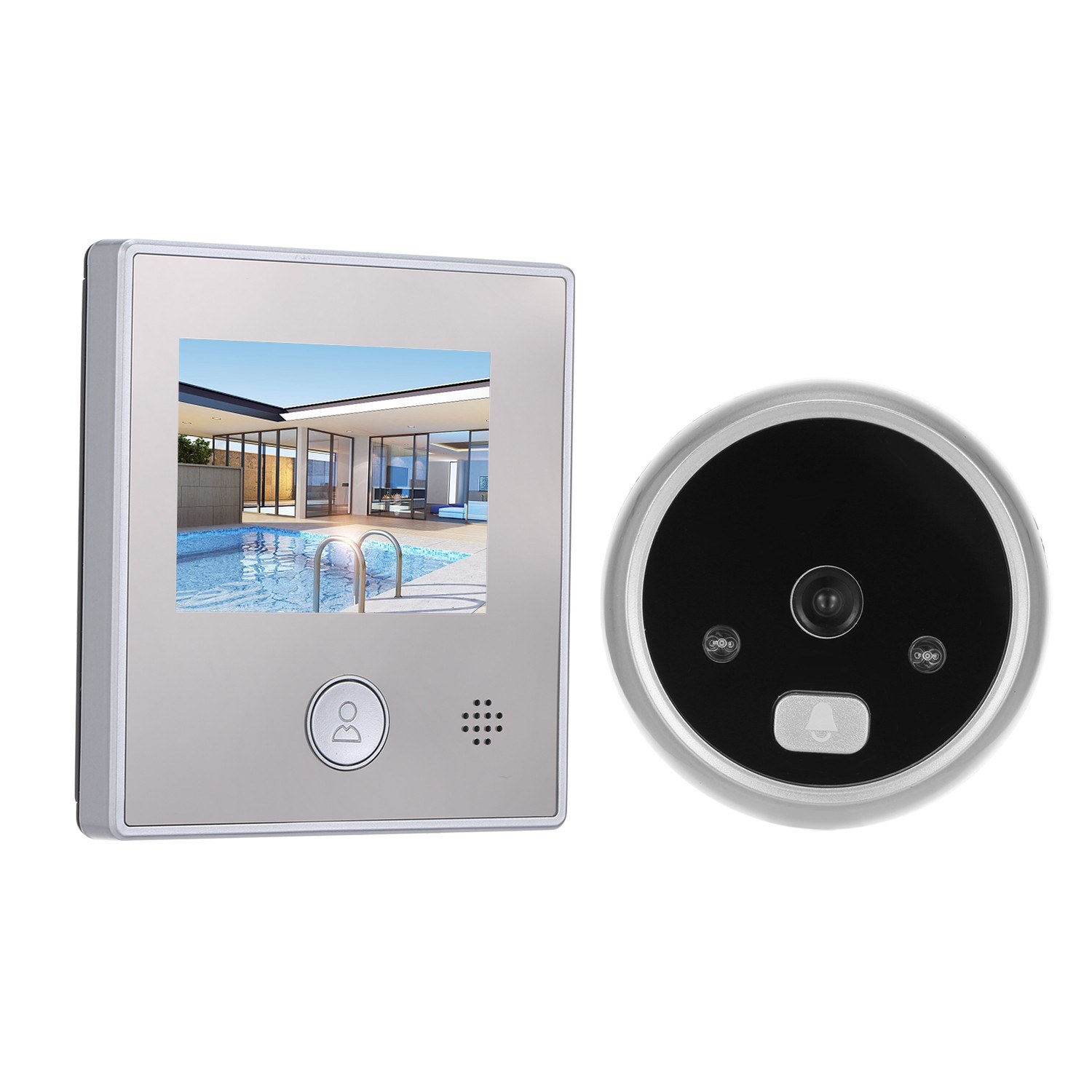 1.3MP Peephole Door Camera 2.8 Inch Color LCD Screen Monitor Video Door Viewer Door Eye Doorbell