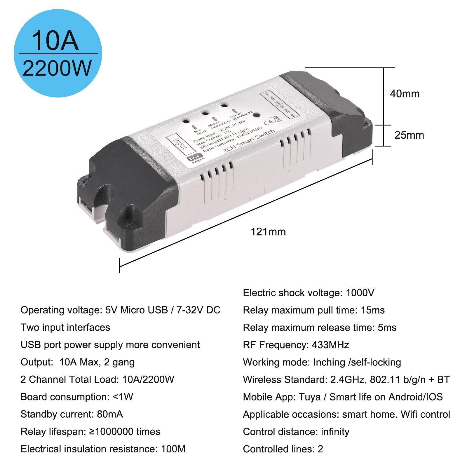 Tuya 2ch Dc5v 7 32v Wifi Switch Wireless Relay Module Timing Function Remote Switch Tuya 2ch Dc5v 7 32v Wifi Switch Wireless Relay Module Timing Function Remote Switch