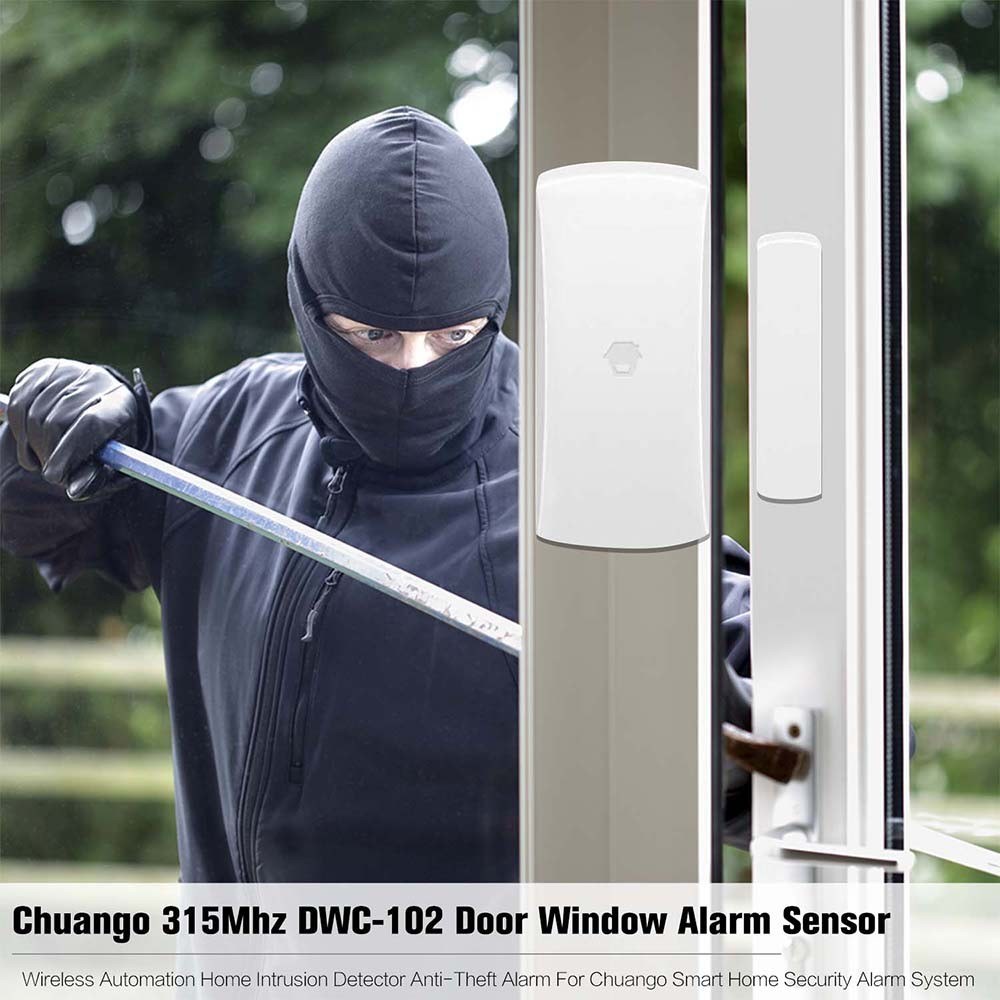 Chuango 315Mhz DWC-102 Door Window Alarm Sensor Wireless Automation Home Intrusion Detector