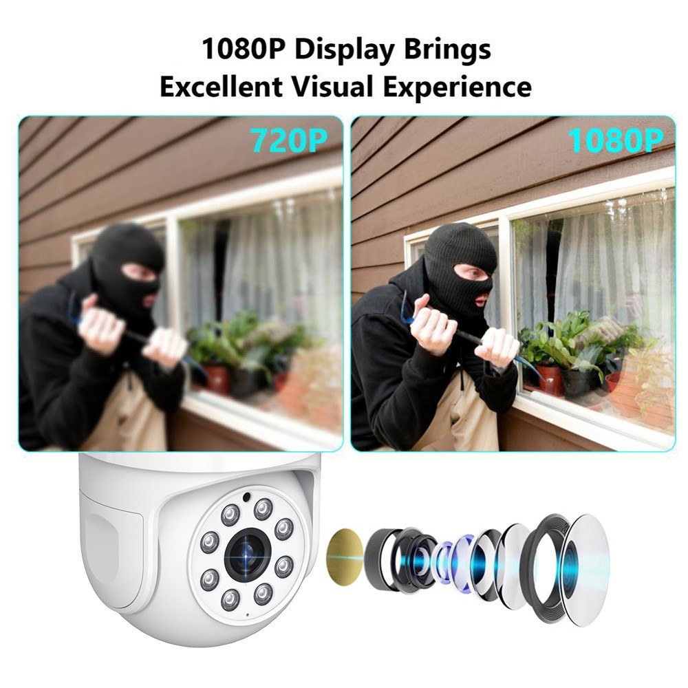Outdoor Security Camera IP Camera Home Security System AI Motion