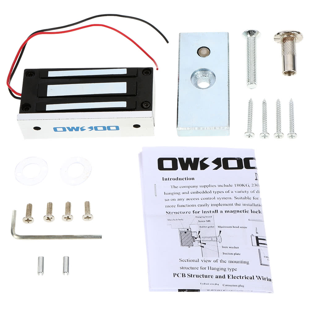 OWSOO 60KG Holding Kraft Elektro Magnetschloss für Tür Zutritts ...
