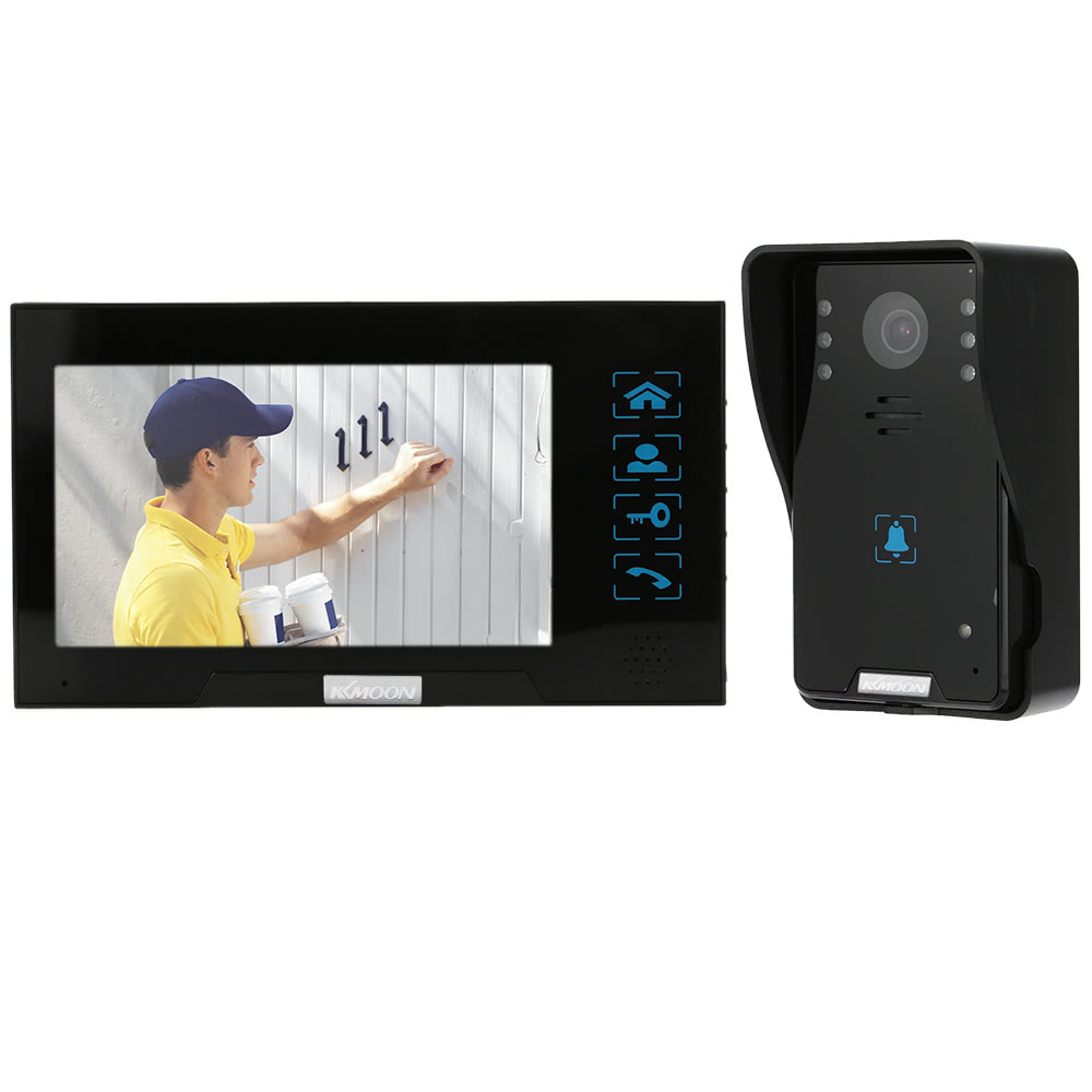 KKmoon® 7” Wired Video Door Phone System Record/Snapshot