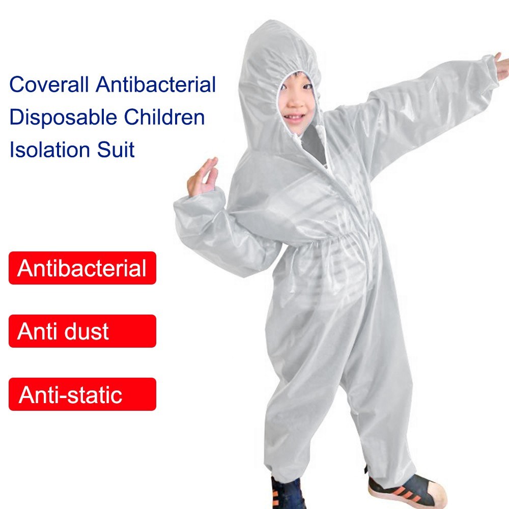 Coverall Antibacterial Disposable Children Kids Protective Isolation