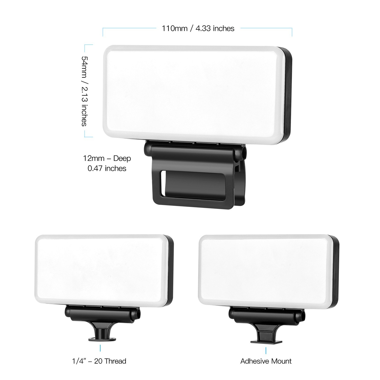 Z1 Digital Fill Light LED Video Light LED Camera Lights 3 Light Modes