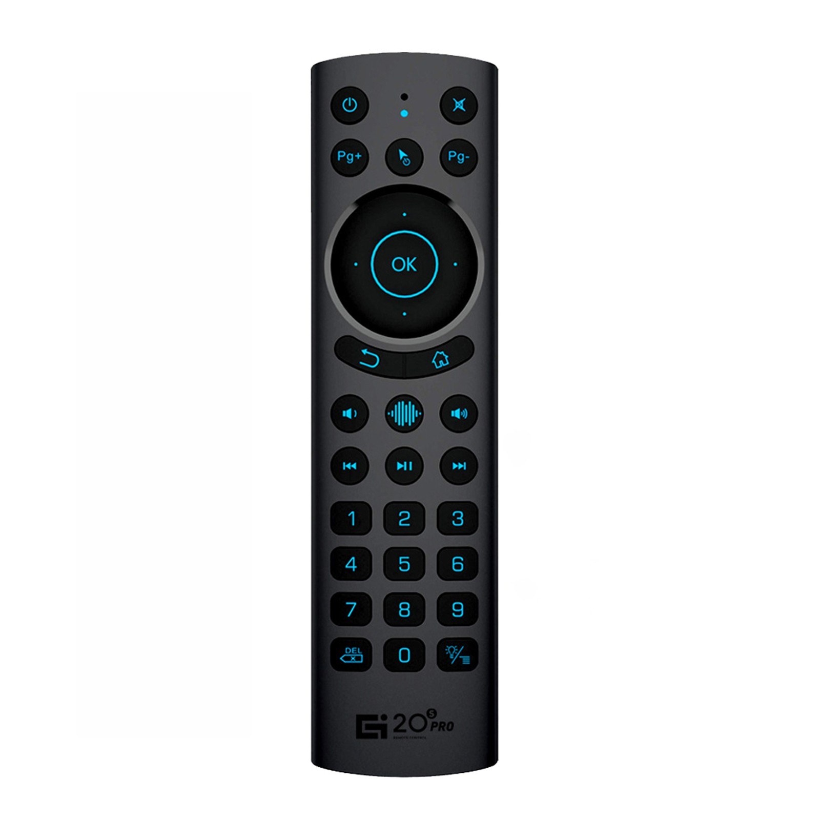 G20S PRO BT 2.4G & BT5.0 Dual Mode Wireless Air Mouse with USB Receiver 6-Axis Gyroscope Handheld Remote Control Smart Voice Control IR Learning Backlight for Smart TV Android TV BOX PC